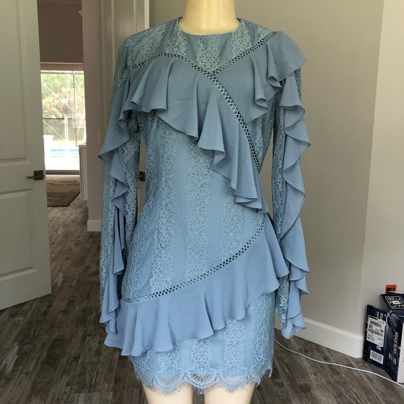 🔥Keepsake better days dusty blue ruffle lace dres - Picture 6 of 8